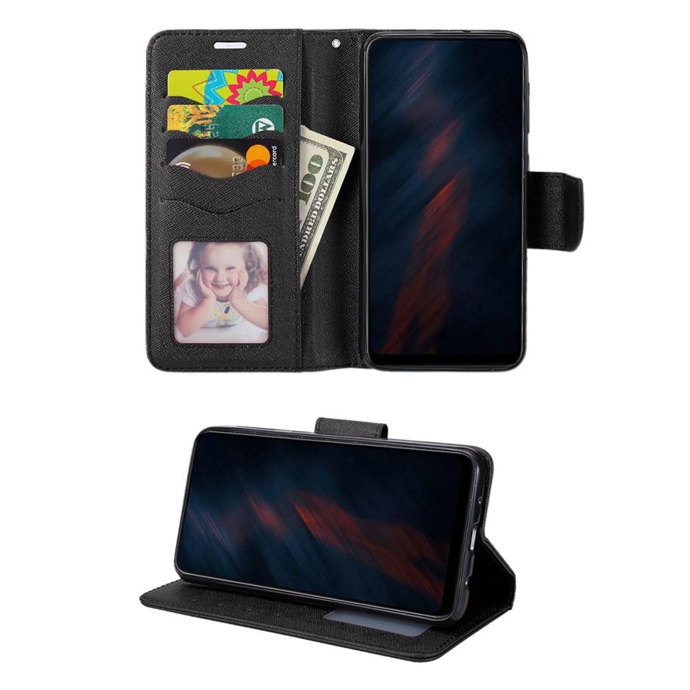 Flip PU Leather Simple WALLET Case for Samsung Galaxy S20 (Black)